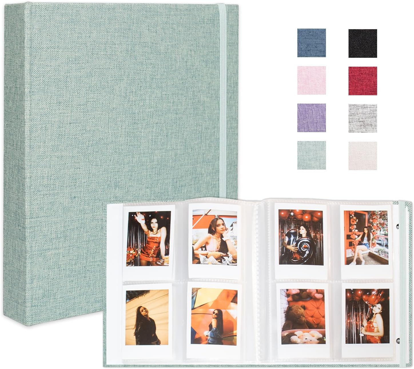 Mini Photo Album for Fujifilm Instax Mini Polaroid Snap, Linen Picture Book 2x3, Each Small Album... | Amazon (US)