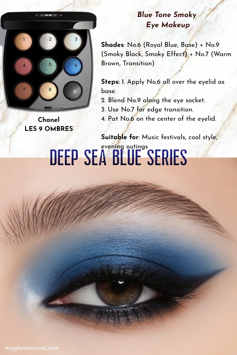 Chanel LES 9 OMBRES Tutorial | Blue Tone Smoky Eye Makeup

#LTKBeauty