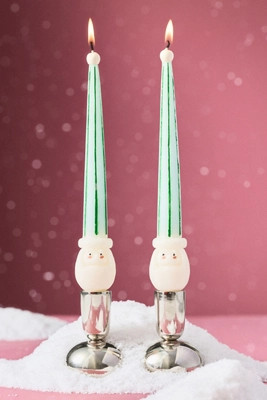 Santa Taper Candles, Set of 2 | Anthropologie (US)