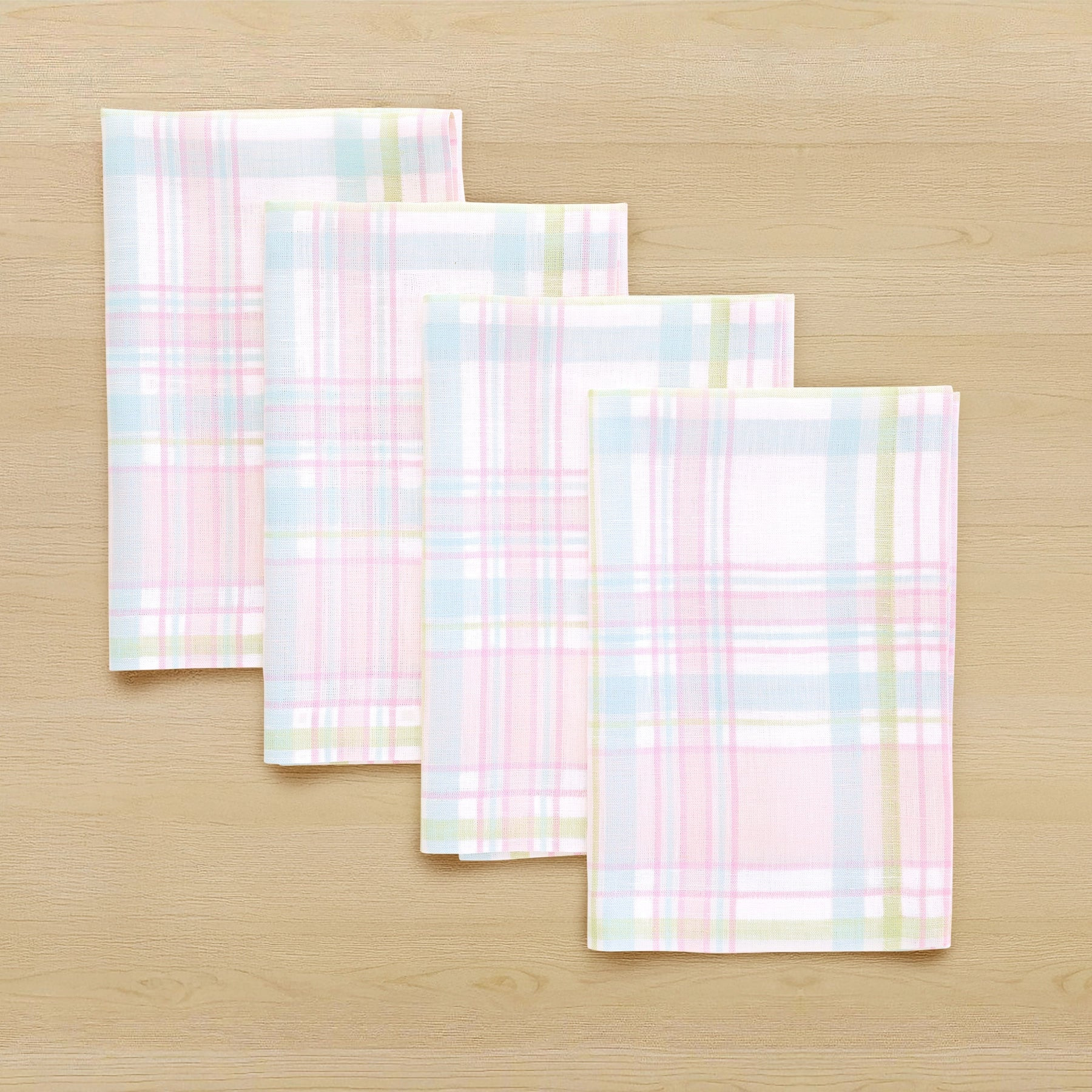 Palm Beach Plaid Napkins | Solino Home