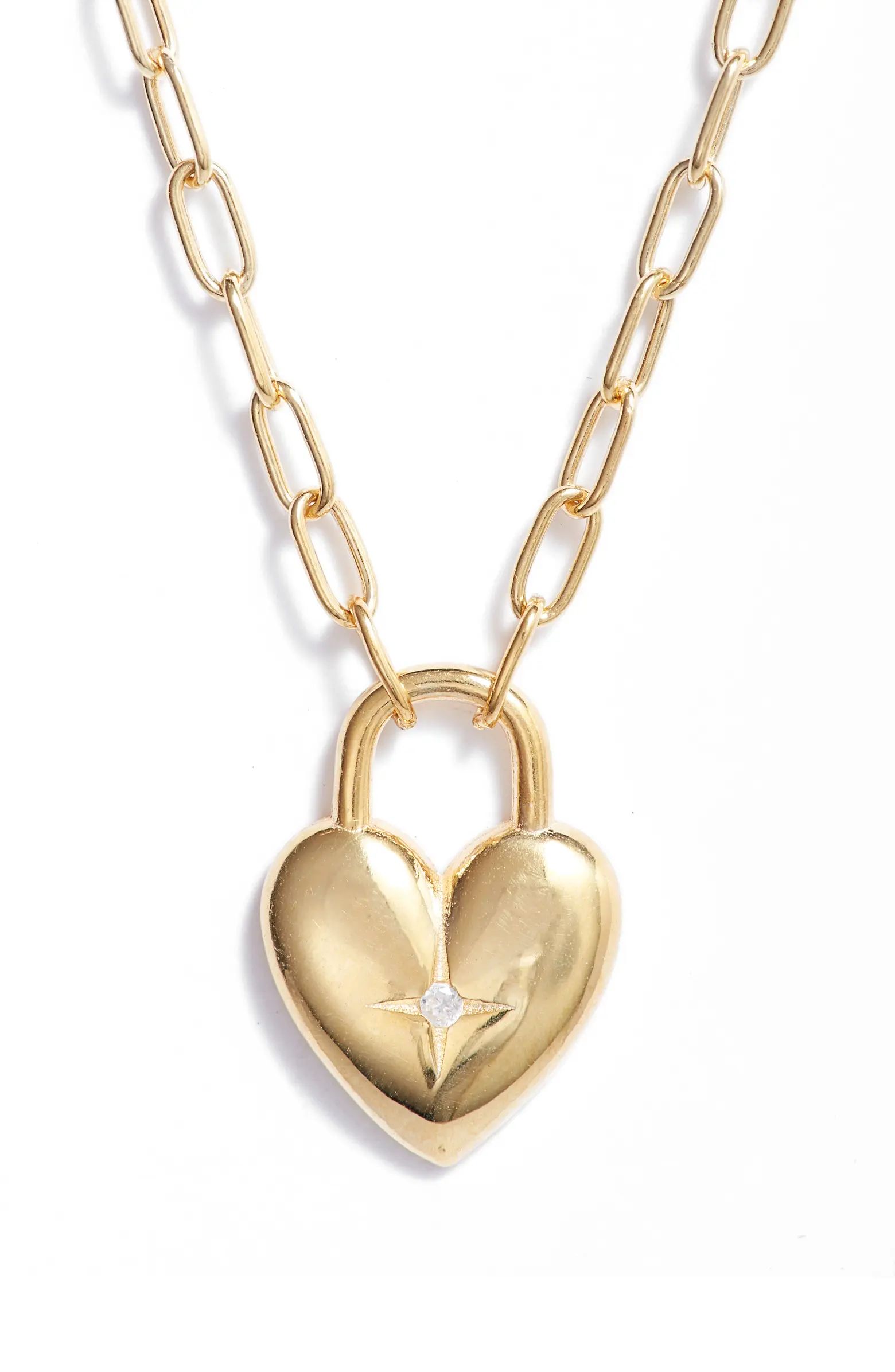 Heart Padlock Pendant Necklace | Nordstrom