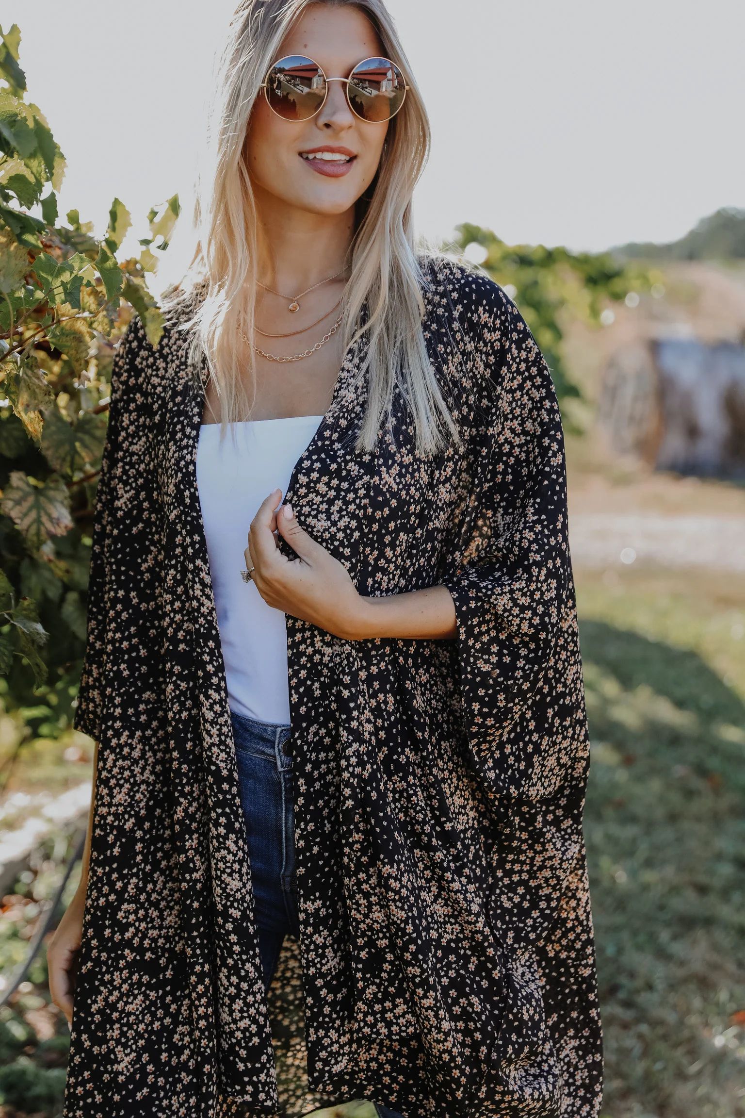 Mind At Ease Floral Kimono | Dress Up
