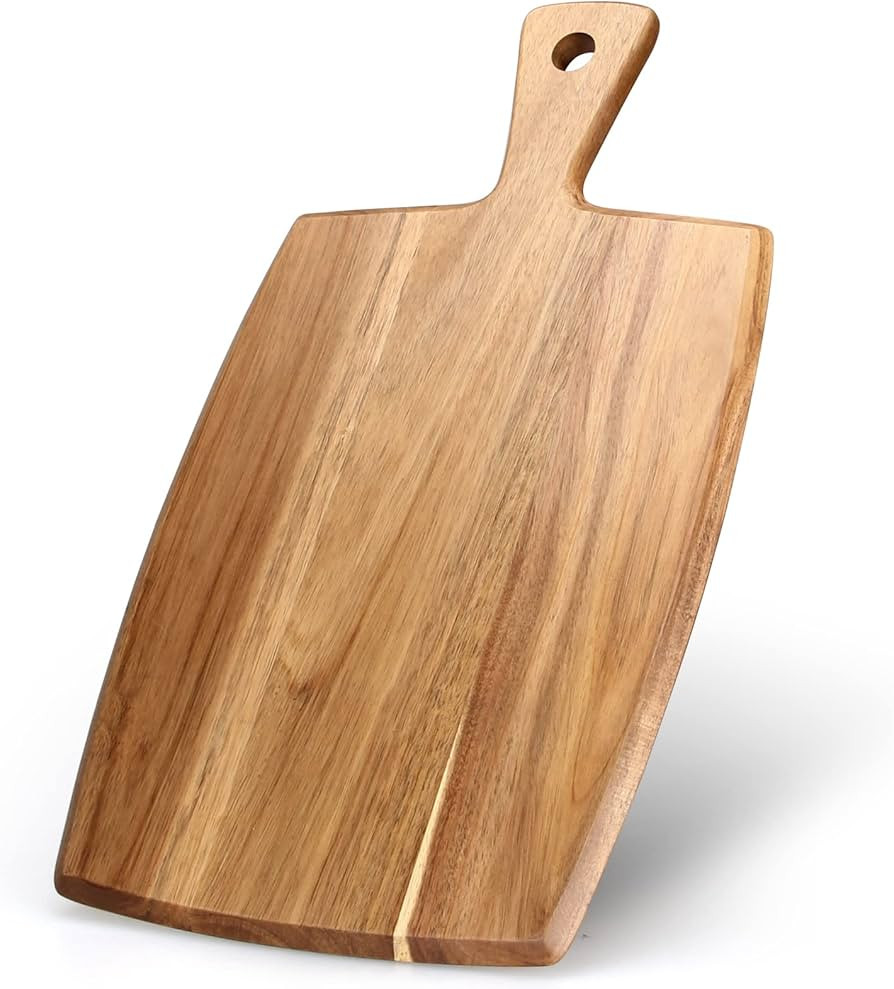 Best Acacia Wood Cutting Board with Handle Wooden Charcuterie Board Kitchen Chopping Boards for B... | Amazon (US)