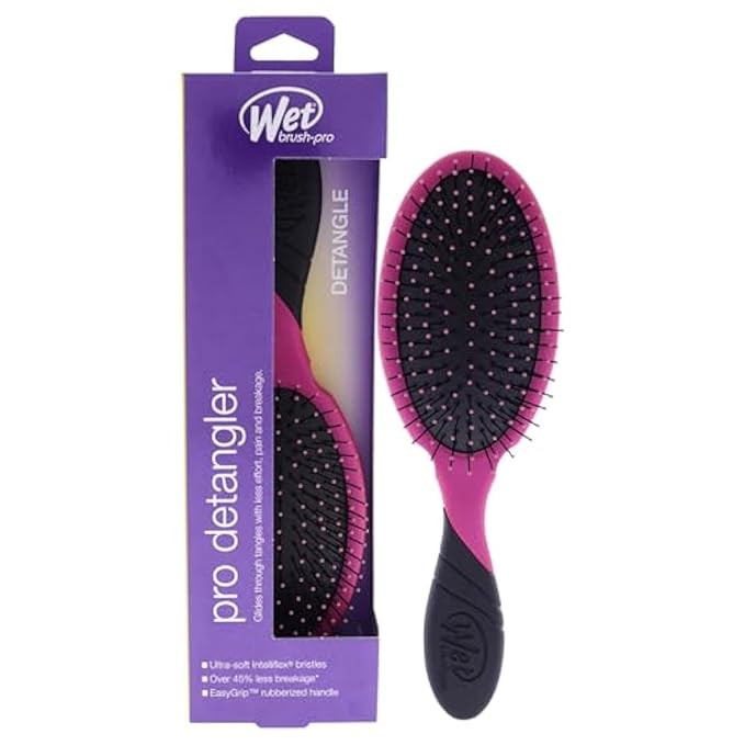 Wet Brush Pro Detangler Hair Brush – Pink | IntelliFlex & HeatFlex Bristles | Pain-Free Styling... | Amazon (US)