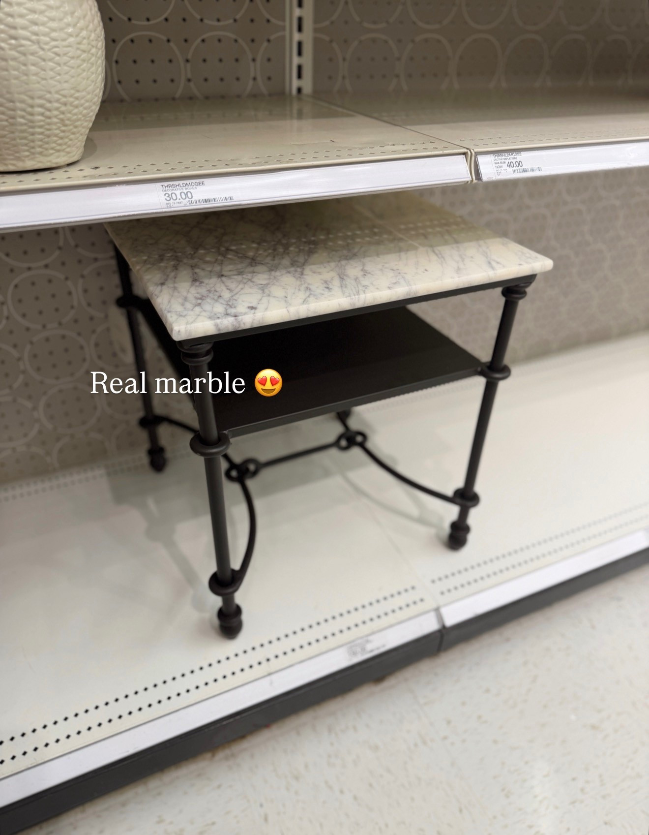 Love this real marble metal accent table 😍

#LTKHome