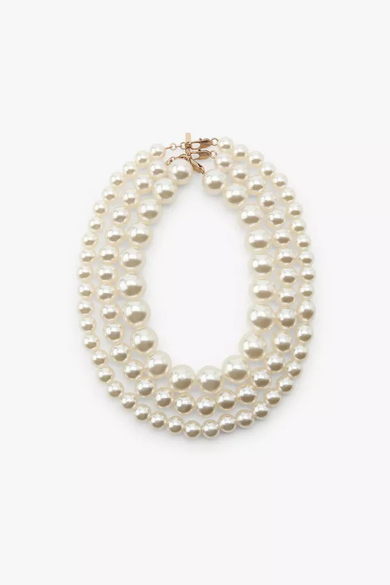 3-PACK OF PEARL NECKLACES | Zara US