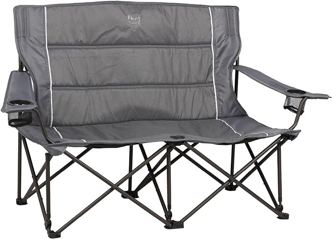 TIMBER RIDGE 2 Person Folding Loveseat Comfortable Double Foldable Camping Chair Folding Lawn cha... | Amazon (US)