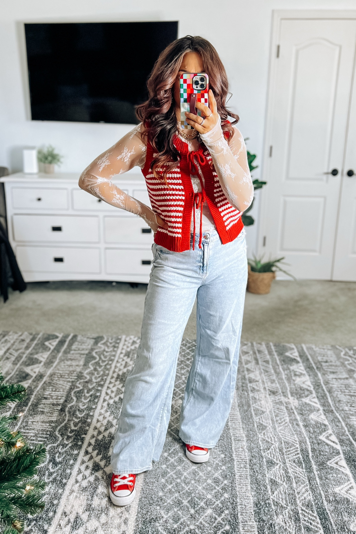 Love this look! These jeans are so soft and comfy! They run big, size down. Tips are both Amazon and tts. 

#LTKStyleTip #LTKFindsUnder50 #LTKShoeCrush