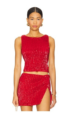 Lovers and Friends Selma Top in Red from Revolve.com | Revolve Clothing (Global)