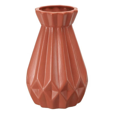 Unique Bargains Unique Minimalist Elegant Floral Ceramic Flower Vases for Home Room Decor Wine Red | Target