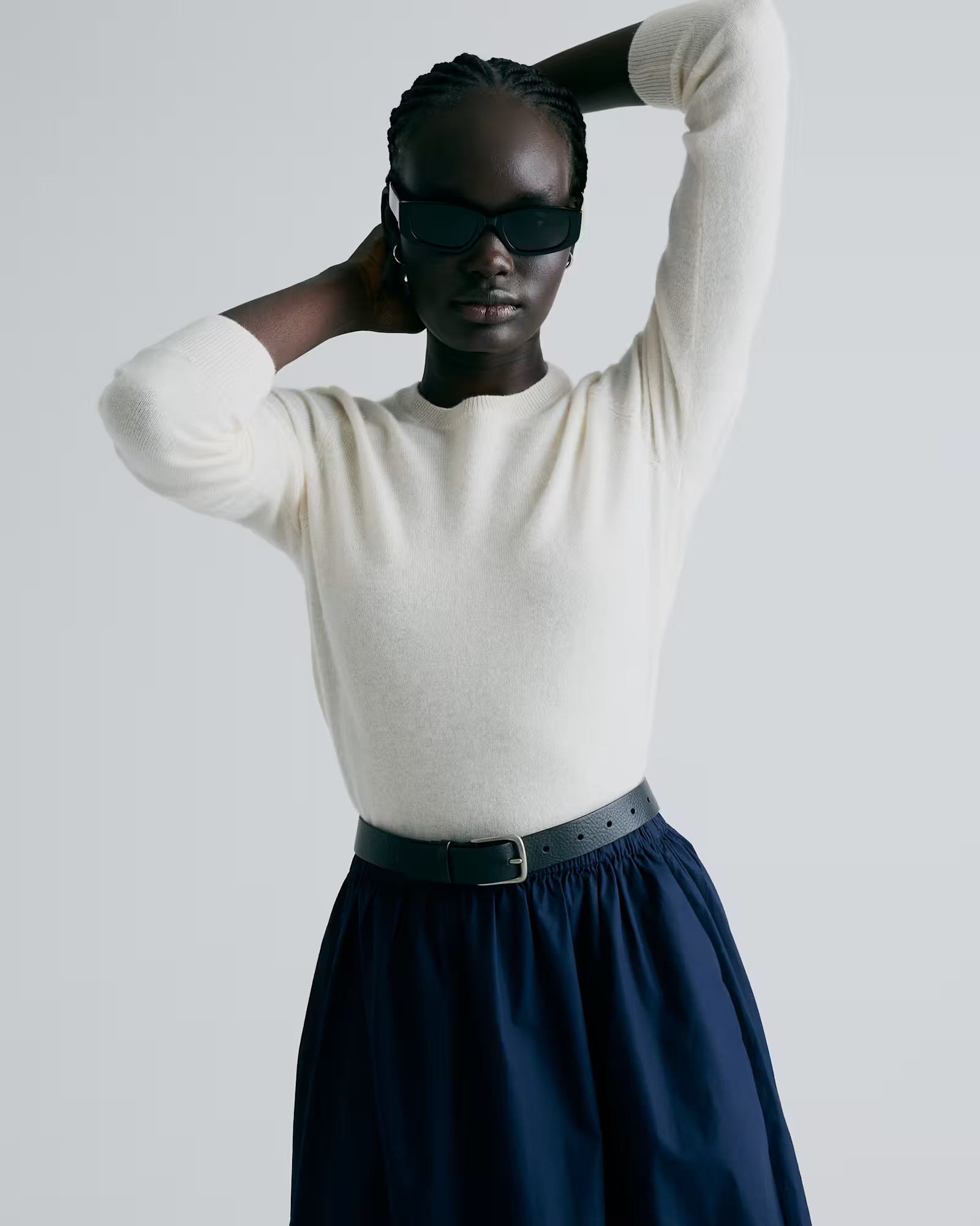 Ivory Mongolian Cashmere Crewneck Sweater | Quince