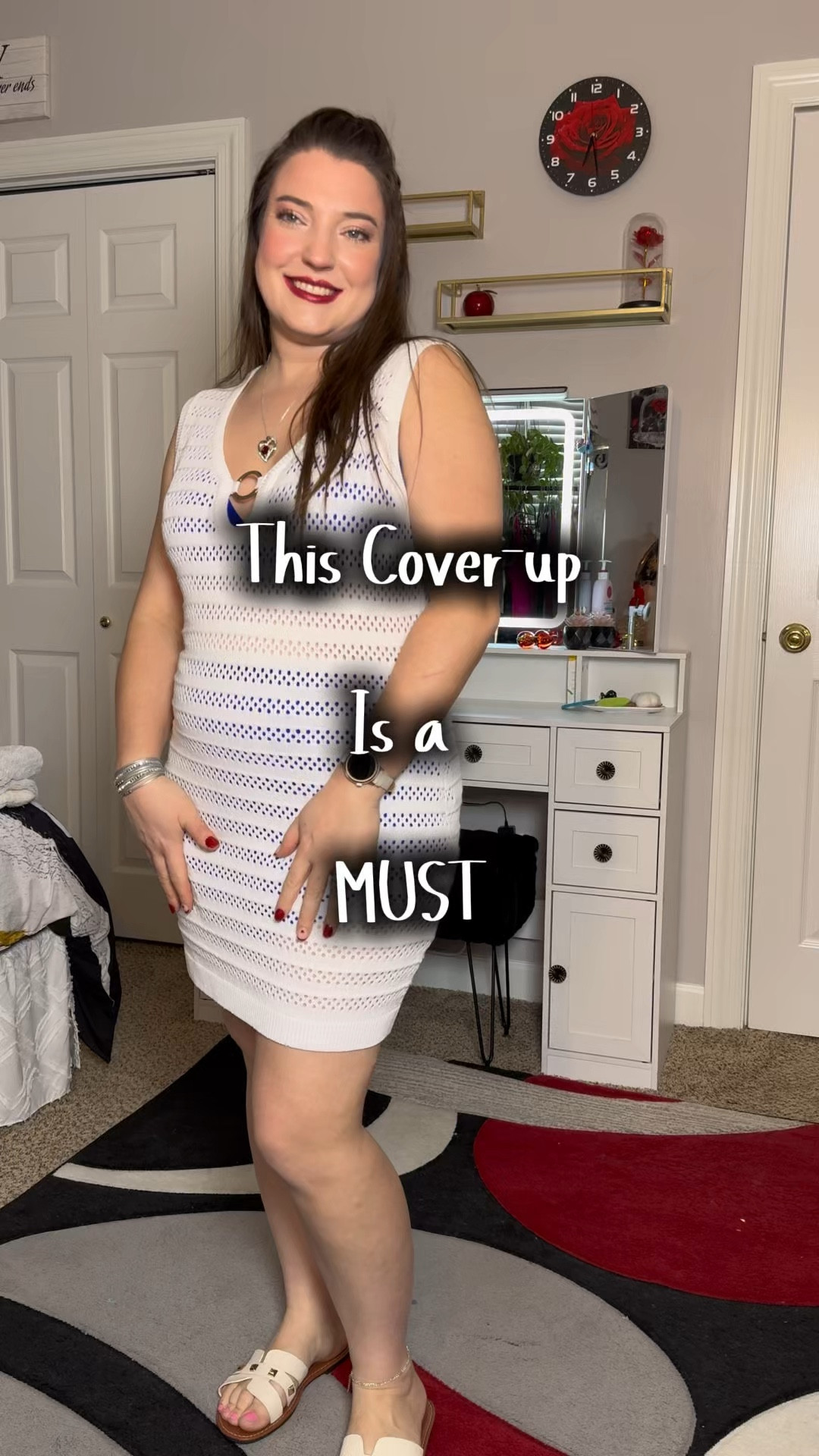 Loving this swim coverup!! Fits so well and has such a lovely neckline!! Comes in more colors and is an awesome addition to your swim wardrobe.  

#LTKSeasonal #LTKSwim #LTKMidsize