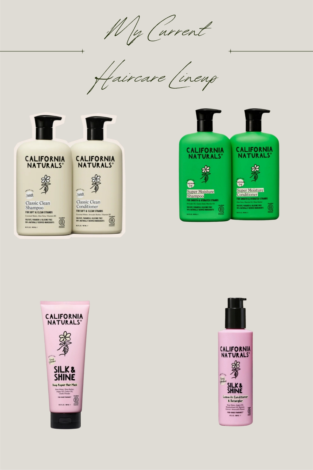 Keeping it simple with clean ingredients 🌿 These California Naturals picks have been my go-to for soft, shiny, healthy hair. Affordable, effective, and easy to find; linking all of them for you here so you can add to your shower lineup. 

 #LTKFallSale #LTKSaleAlert #LTKBeauty