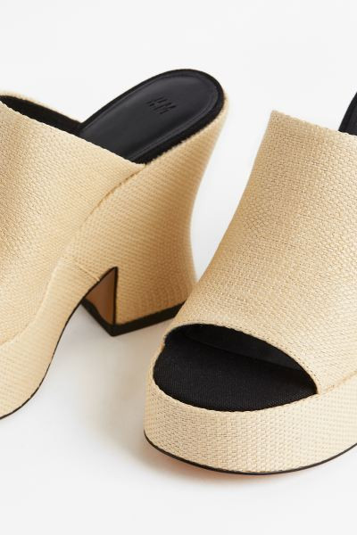 Straw Platform Mules | H&M (US + CA)