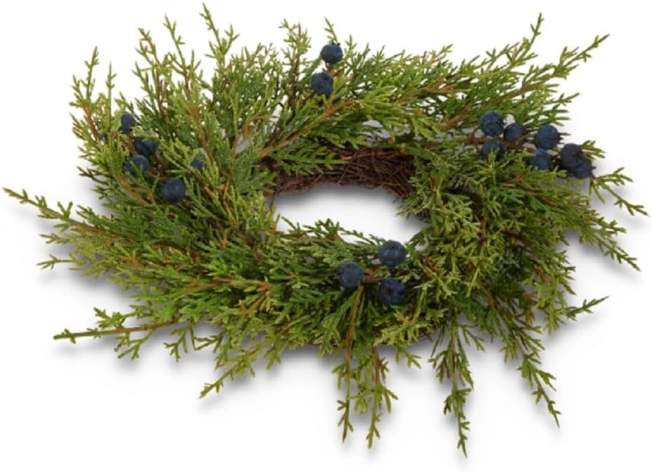 Raz Imports 12" Juniper with Berries Mini Wreath-Candle Ring (4502322) | Amazon (US)