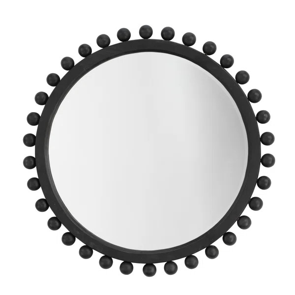 Bernardine Round Wood Wall Mirror | Wayfair North America
