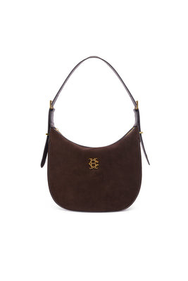Montana Shoulder Bag (Chocolate Suede) | Holland Cooper
