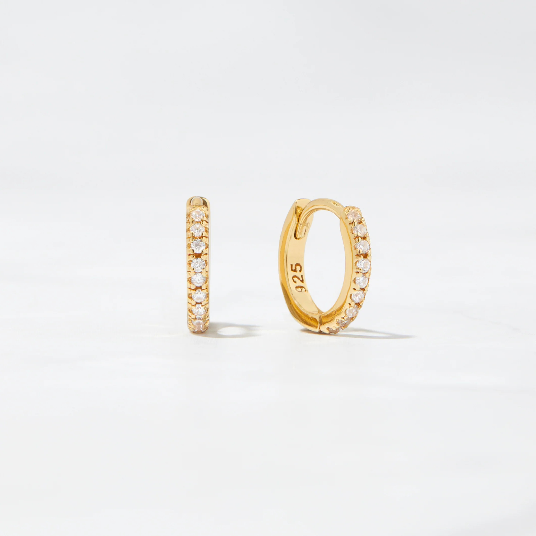 Pavé Huggies | Sami Jewels