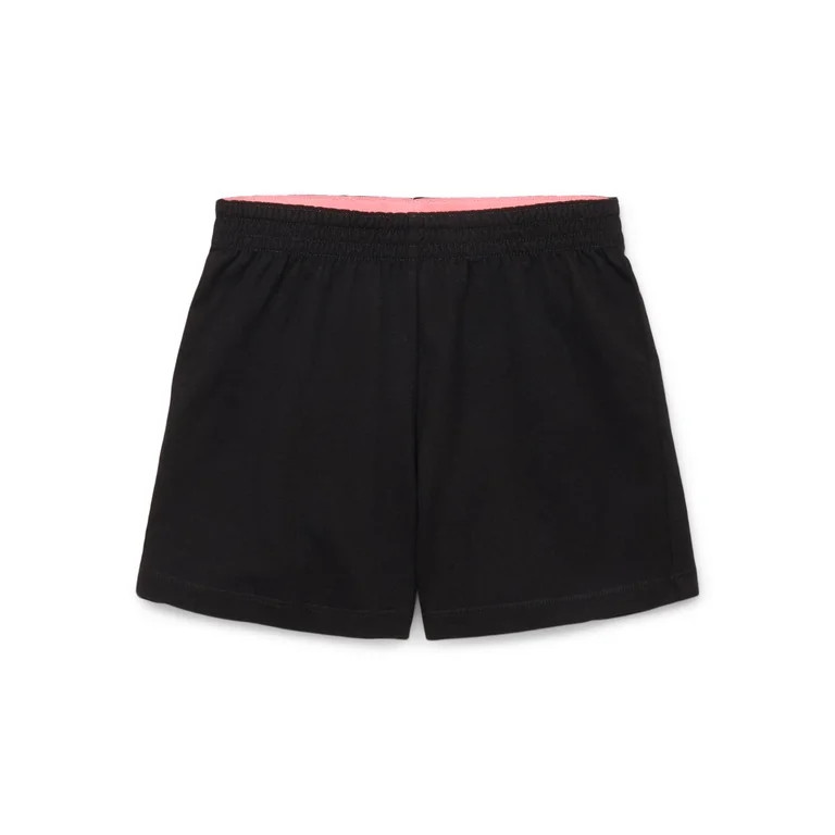 Wonder Nation Girls Kid Tough Knit Shorts, Sizes 4-18 & Plus - Walmart.com | Walmart (US)