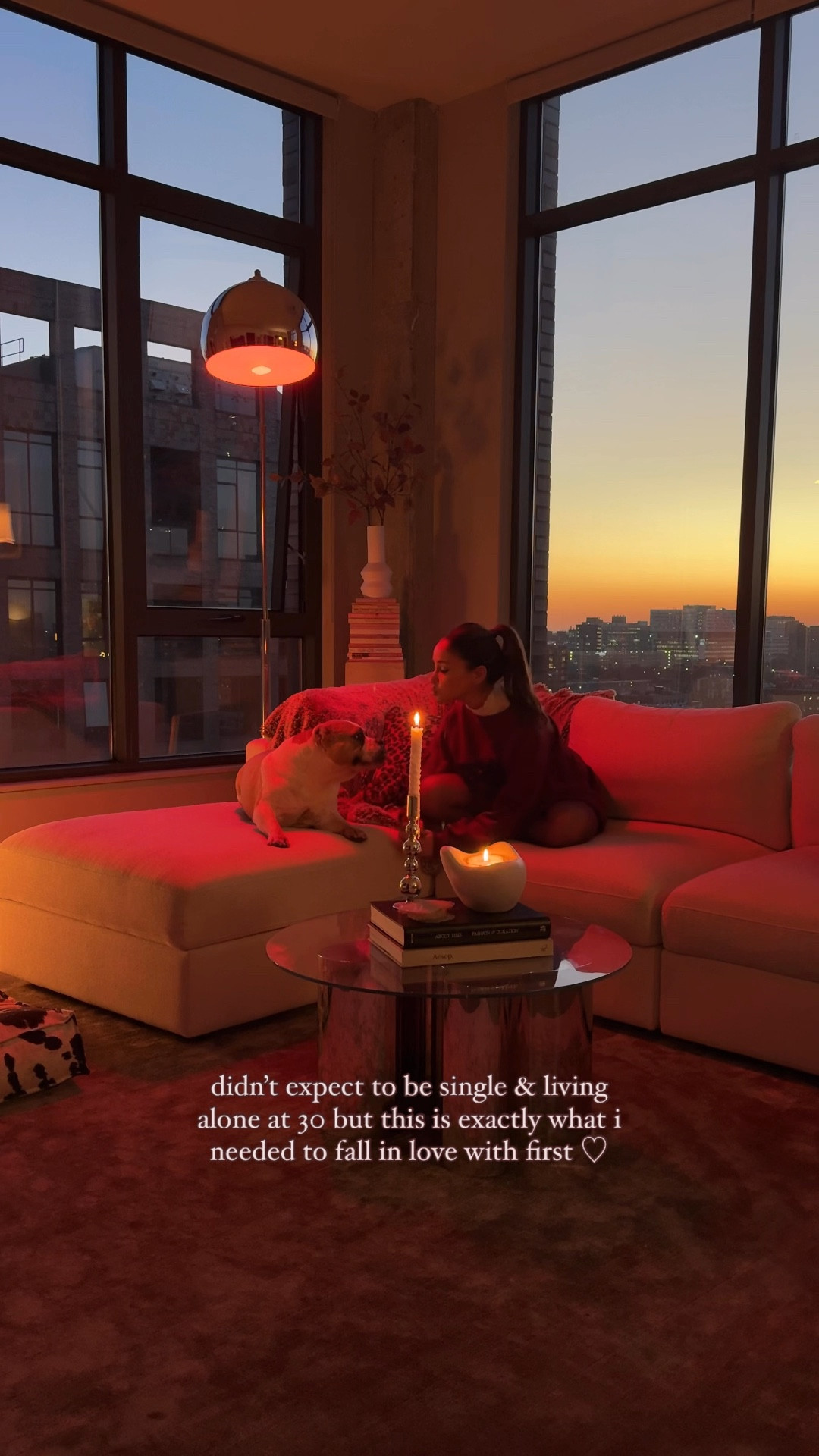 living alone diaries 🫶🏽 all the things in my cozy living room including interior define modular sectional, color changing floor lamp, candles and area rug

interior design, eclectic home, maximalist apartment, cozy apartment aesthetic, winter home vibes 

#LTKWatchNow #LTKHome #LTKSeasonal