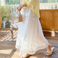 White Cotton Bohemian Crochet Eyelet Maxi Skirt; Boho Skirts; Skirts For Women; Hippie Skirt; Women  | Etsy (US)