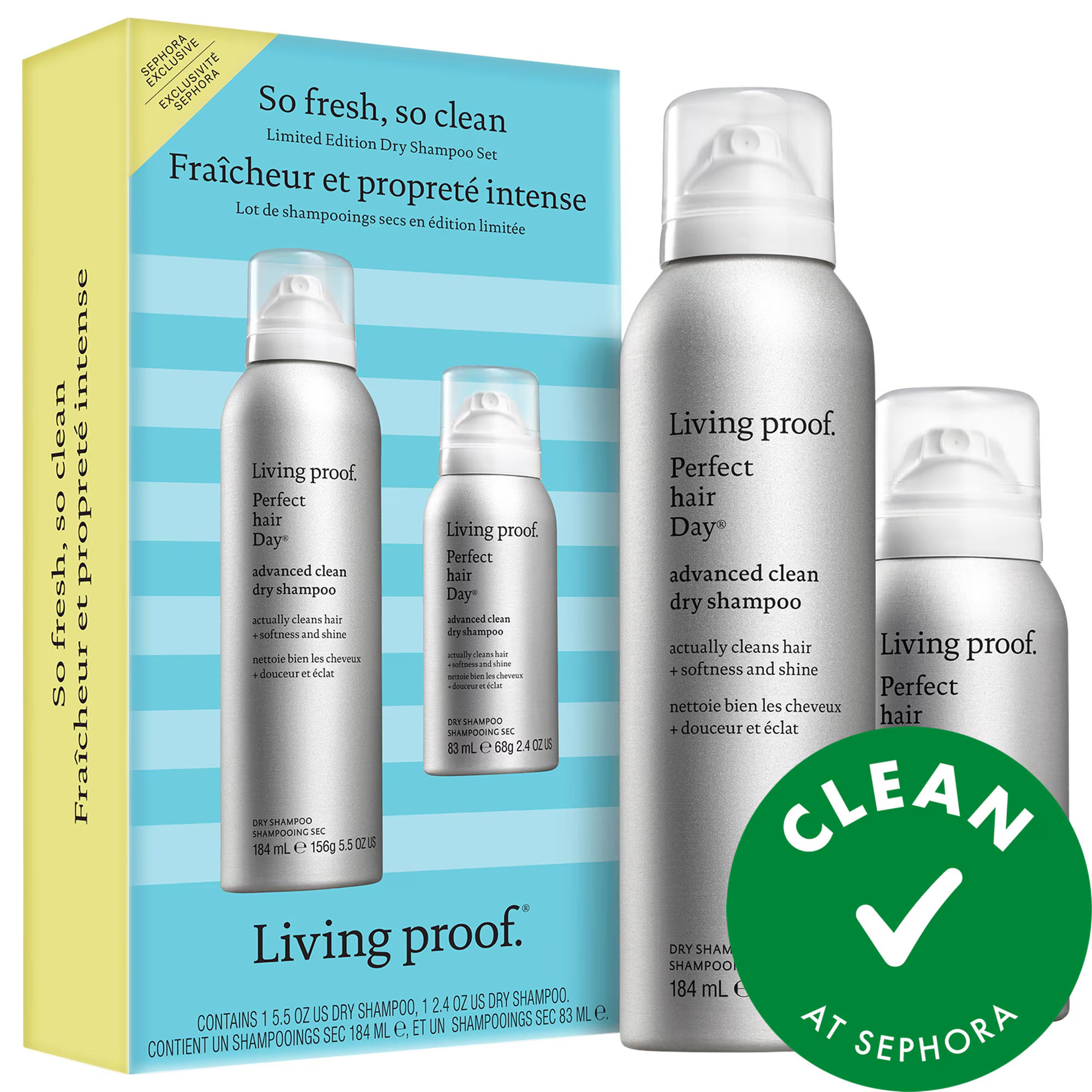 Living Proof So fresh, so clean Advanced Clean Dry Shampoo Set | Sephora (US)