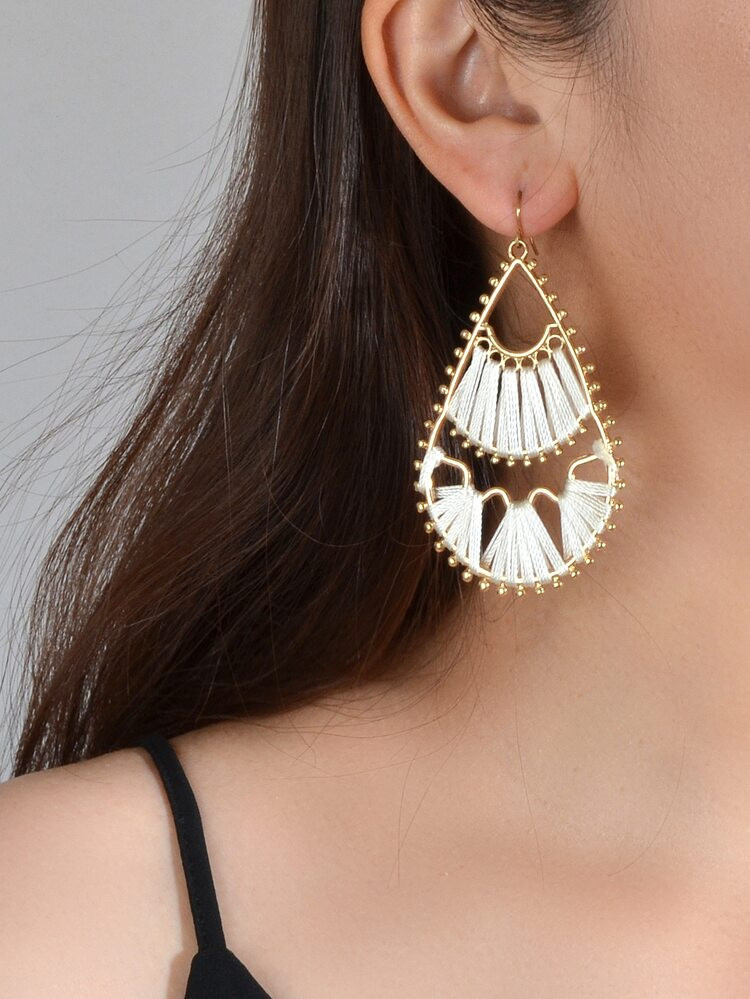 Hollow Out Water Drop Earrings | SHEIN USA | SHEIN