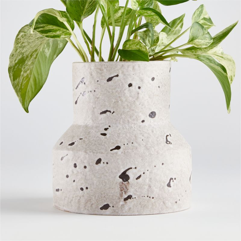 Field Geo Pot with Speckles + Reviews | Crate and Barrel | Crate & Barrel