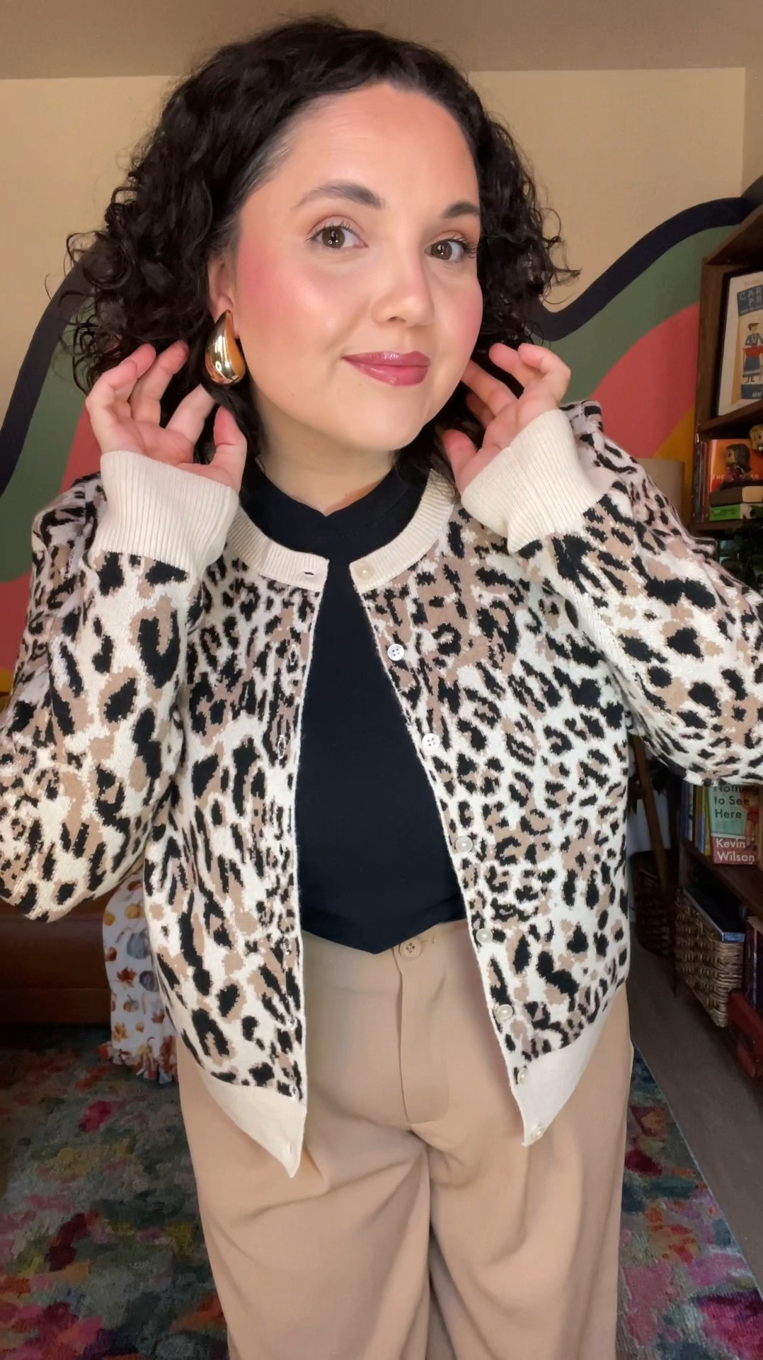 Work friendly Fall outfit for midsize moms
Office outfit idea
Fall OOTD
Target cheetah print cardigan 


#LTKMidsize #LTKWorkwear #LTKStyleTip