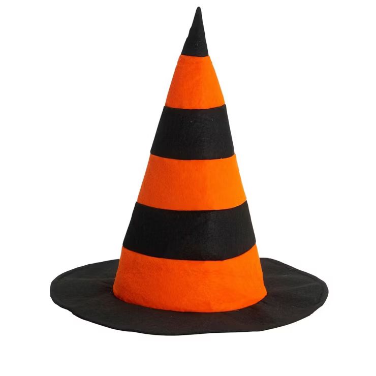 Forum Novelties Striped Witch Hat - Orange and Black Accessory | Target