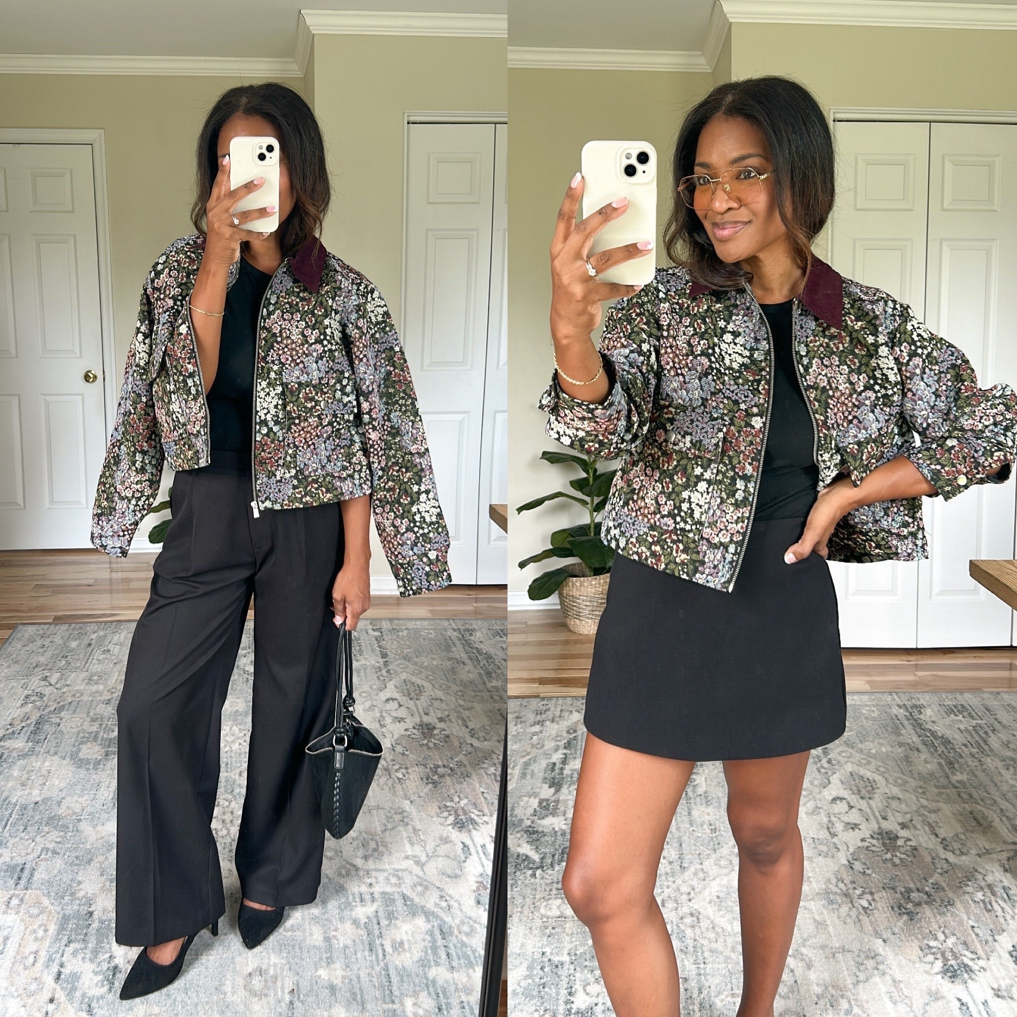 Wearing a small in jacket. Linking similar black slacks and skort

#LTKootd #LTKgrwm #LTKOver40