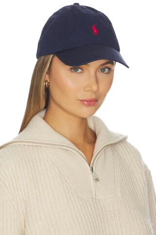 Twill Sport Cap in Newport Navy & Red | Revolve Clothing (Global)