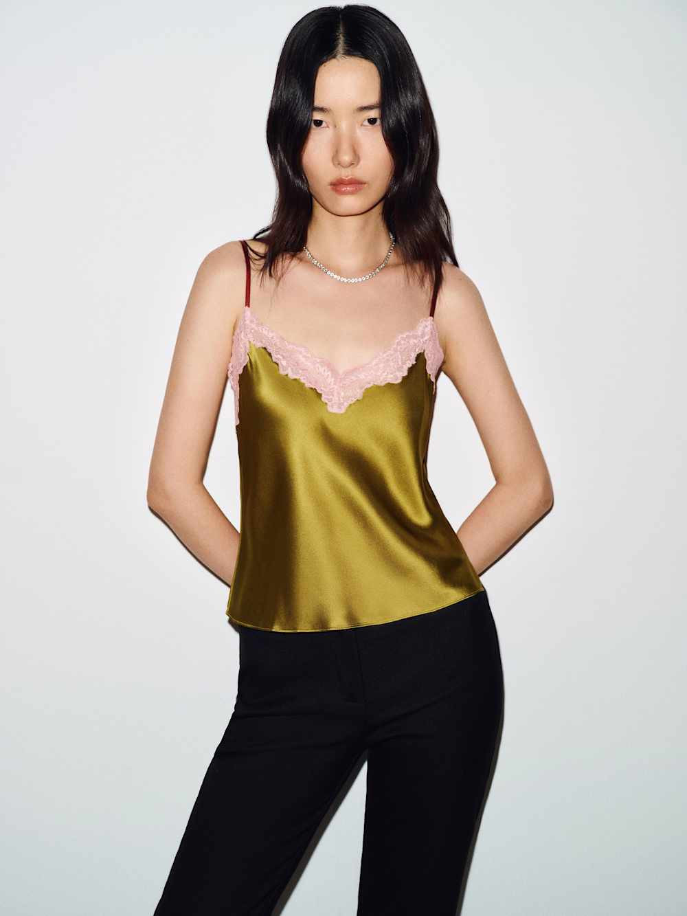 Teddy Silk Top | Reformation (Global)