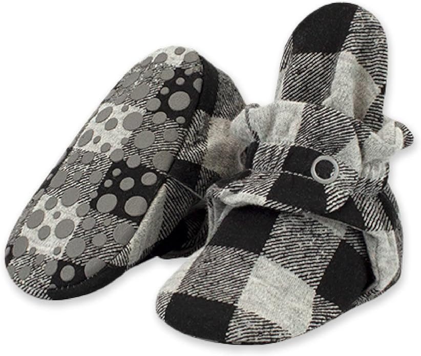 Zutano Unisex Organic Cotton Baby Booties With Gripper Soles, Soft Sole Stay-on Baby Shoes | Amazon (US)