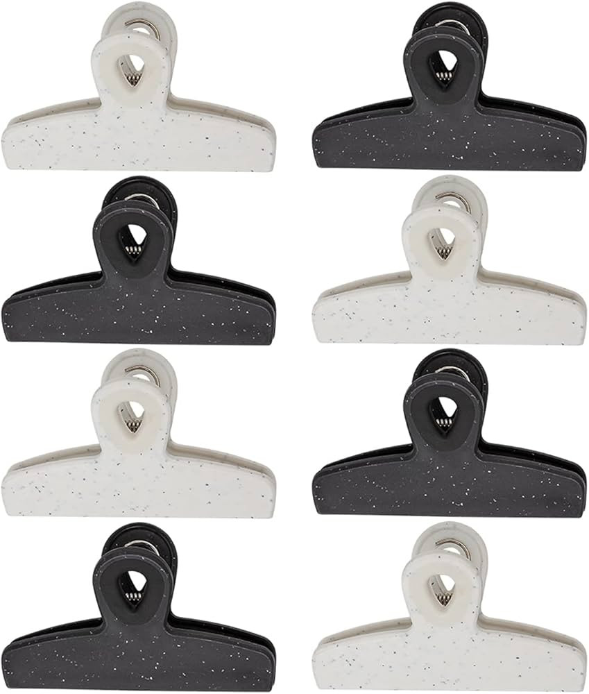 COOK WITH COLOR Set of Eight Large Heavy Duty Bag Clips, 5" Chip Bag Clips, Large Food Clips for ... | Amazon (US)
