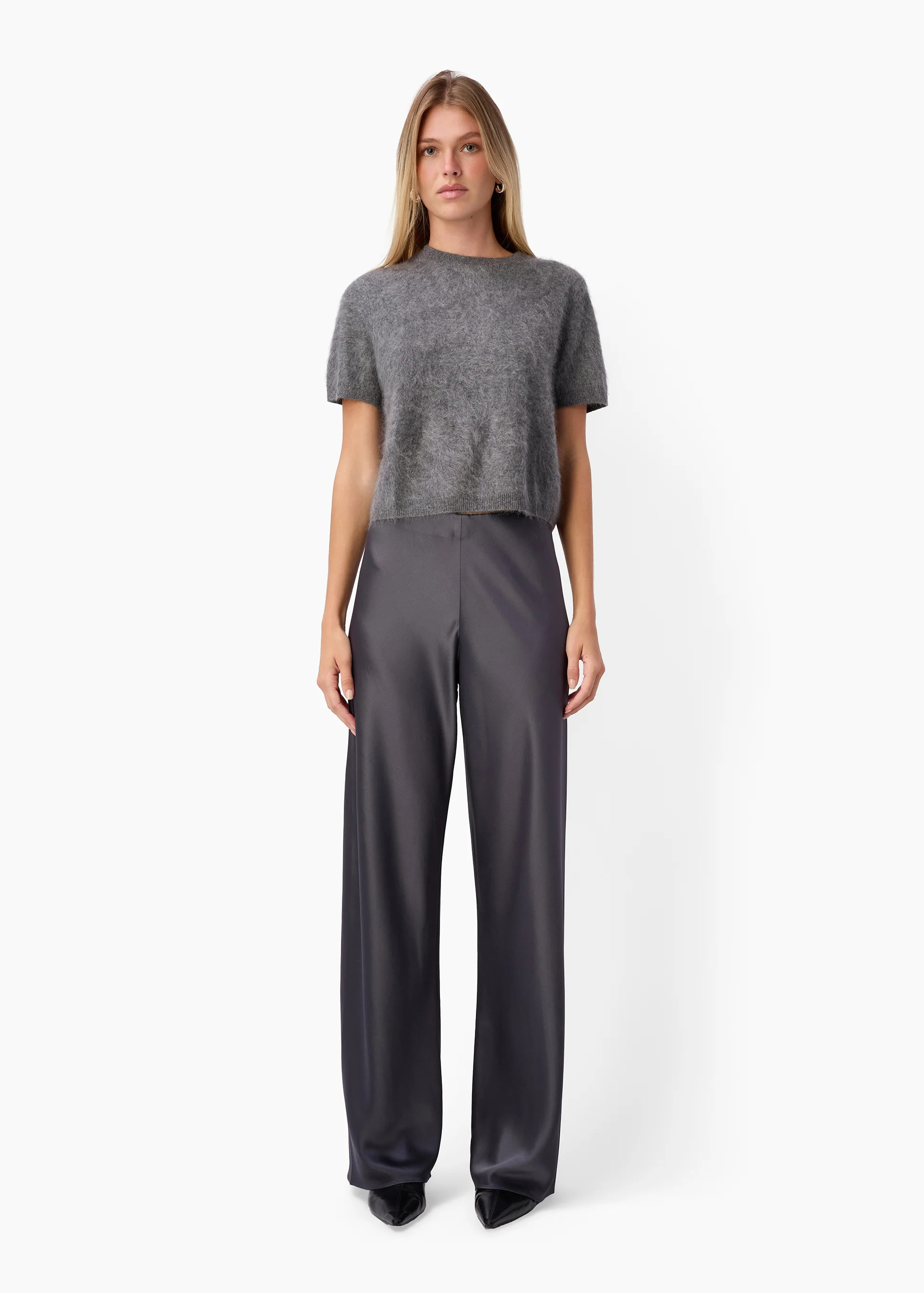 Bristol Mid Rise Pant Coal | CAMI NYC