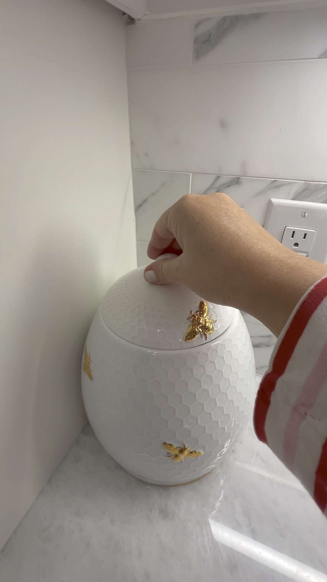 Cutest cookie jar filled with Christmas cookies!

William Sonoma honeycomb bee cookie jar 

#LTKGiftGuide #LTKHome #LTKWatchNow