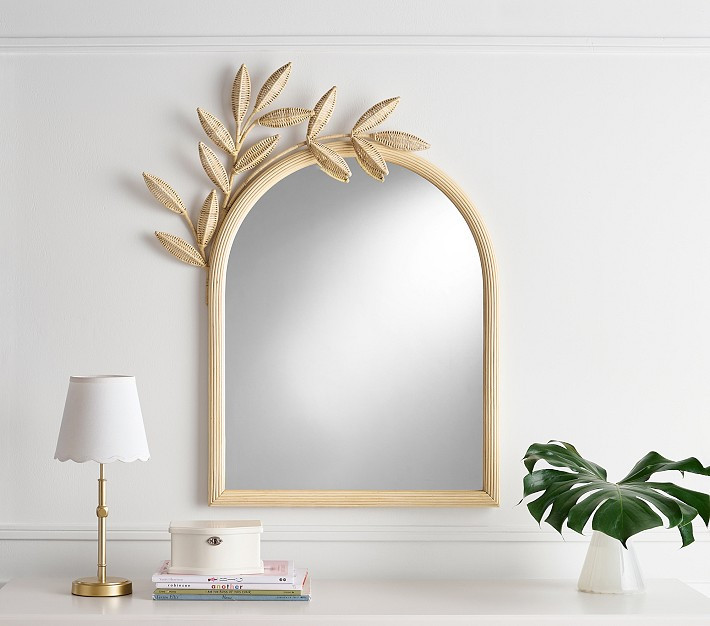 Lilly Pulitzer Rattan Palm Tree Mirror | Pottery Barn Kids