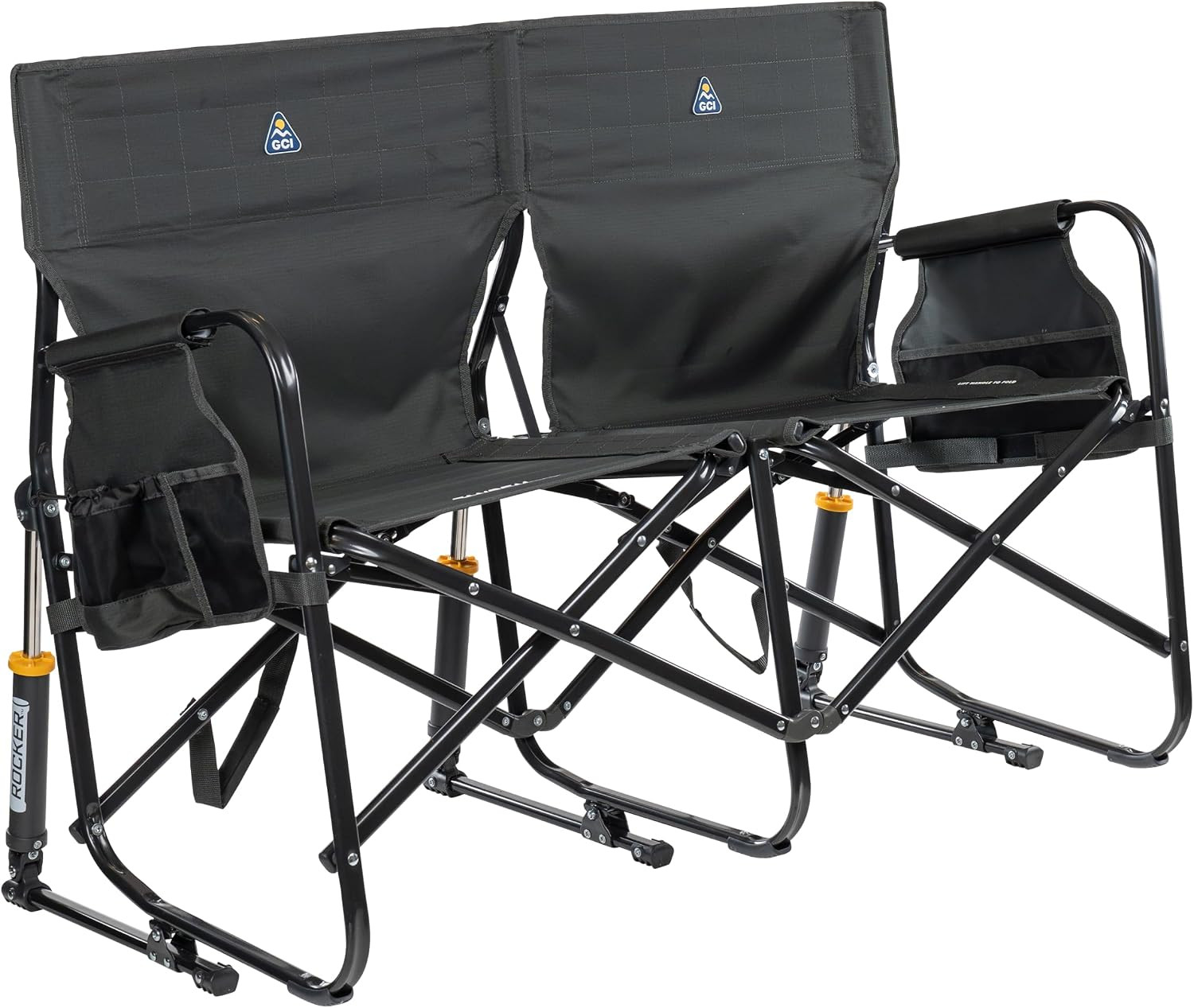 GCI Outdoor Tandem Rocker | Comfort Camping Chair Built for Two - Dark Charcoal | Amazon (US)