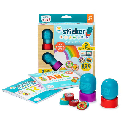 Chuckle & Roar Dot Art 2ct Sticker Stamper Activity Kit | Target