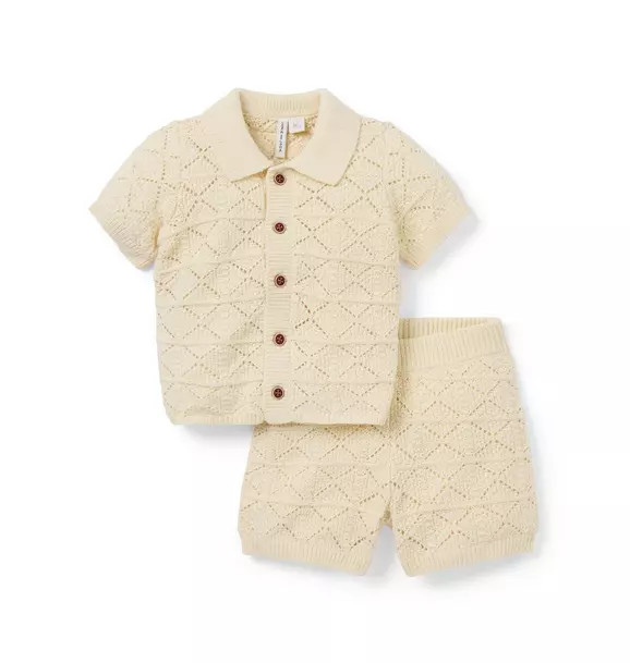 The Crochet Cabana Matching Baby Set | Janie and Jack