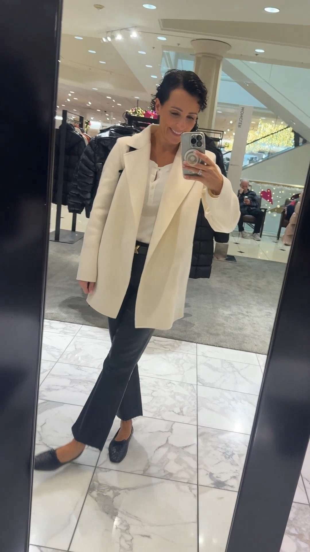 Italian leather woven ballet flats from Quince, soft, flexible, and unbelievably comfortable. The leather molds to your foot, the weave adds breathability, and they feel broken-in from day one. I wore them all day while finishing client projects and never needed a break. Styled simply with a cotton henley, tailored jacket, and waxed jeans — but the shoes are doing the heavy lifting. 

 #LTKgrwm #LTKootd #LTKOver40