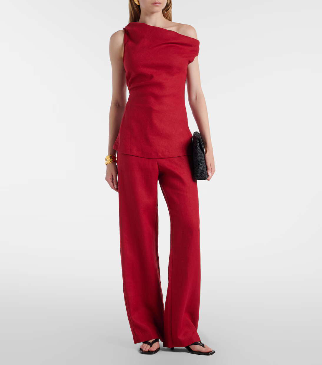 Suis one-shoulder linen top | Mytheresa (US/CA)