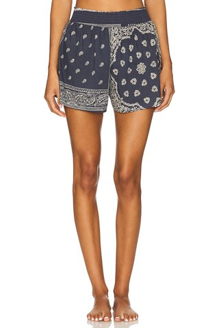 The Great The Smocked Sleep Short in Bandana Patchwork from Revolve.com | Revolve Clothing (Global)