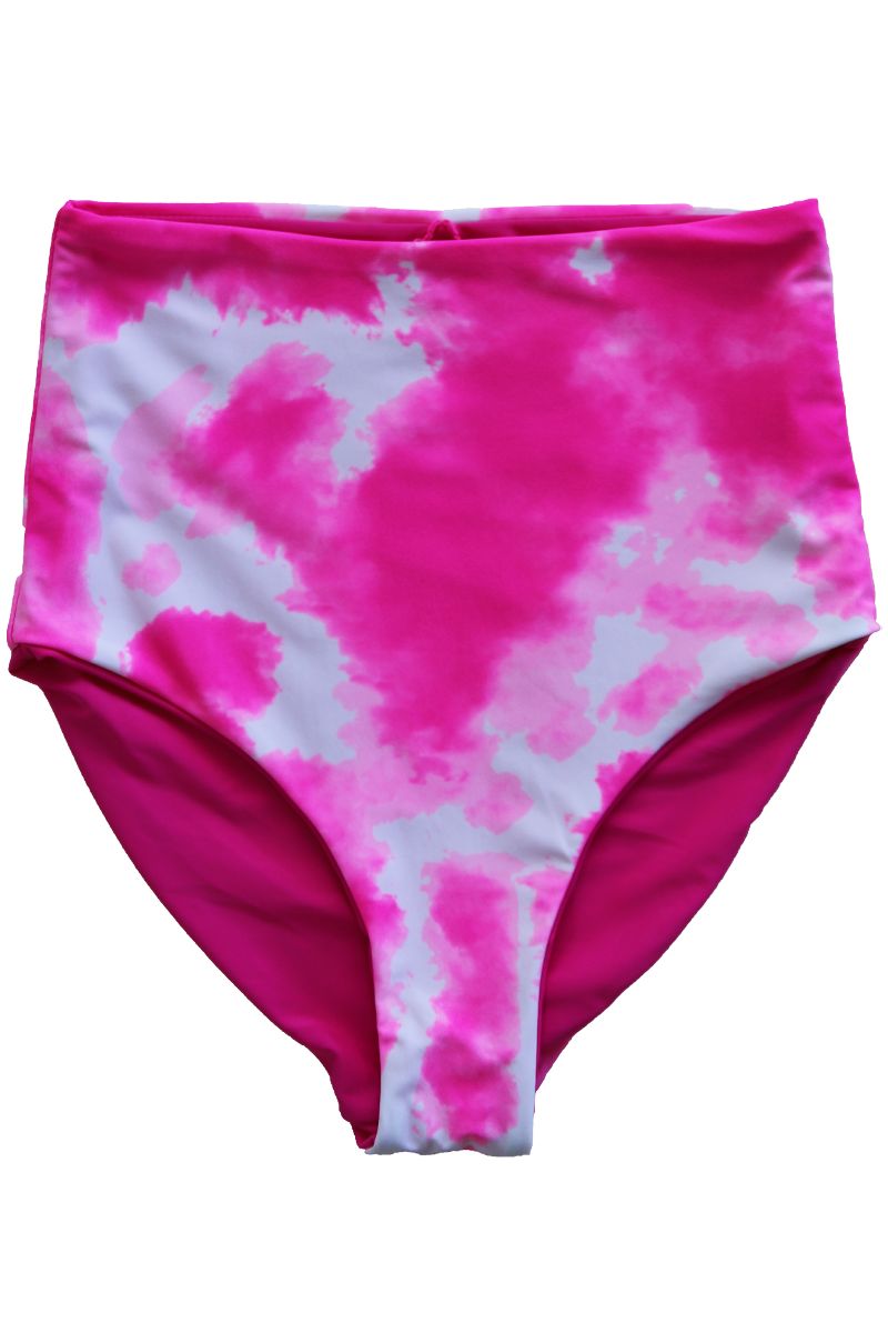 Leisure Reversible Bottoms |  Neon Pink & Tie Dye Pink | Coral Reef Swim