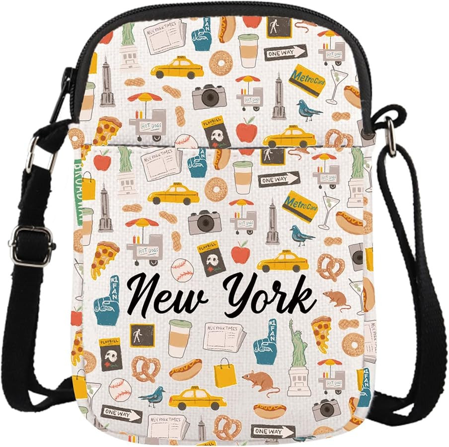 New York Travel Vacation gift NYC trip gift Getaway Trip New York Souvenir NYC Travel Crossbody B... | Amazon (US)