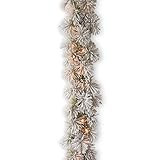 National Tree Company Pre-Lit Artificial Christmas Garland, Green, Glittery Bristle Pine, White L... | Amazon (US)
