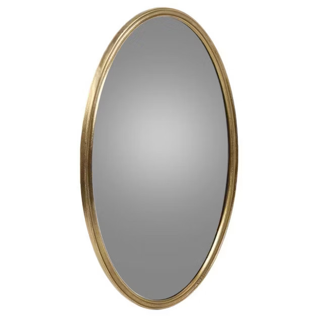 Cast Oval Decorative Wall Mirror Gold - Threshold™ designed with Studio McGee | Target