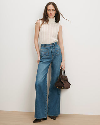 Veronica Beard Grant Wide-Leg Jean Wanderer | Veronica Beard