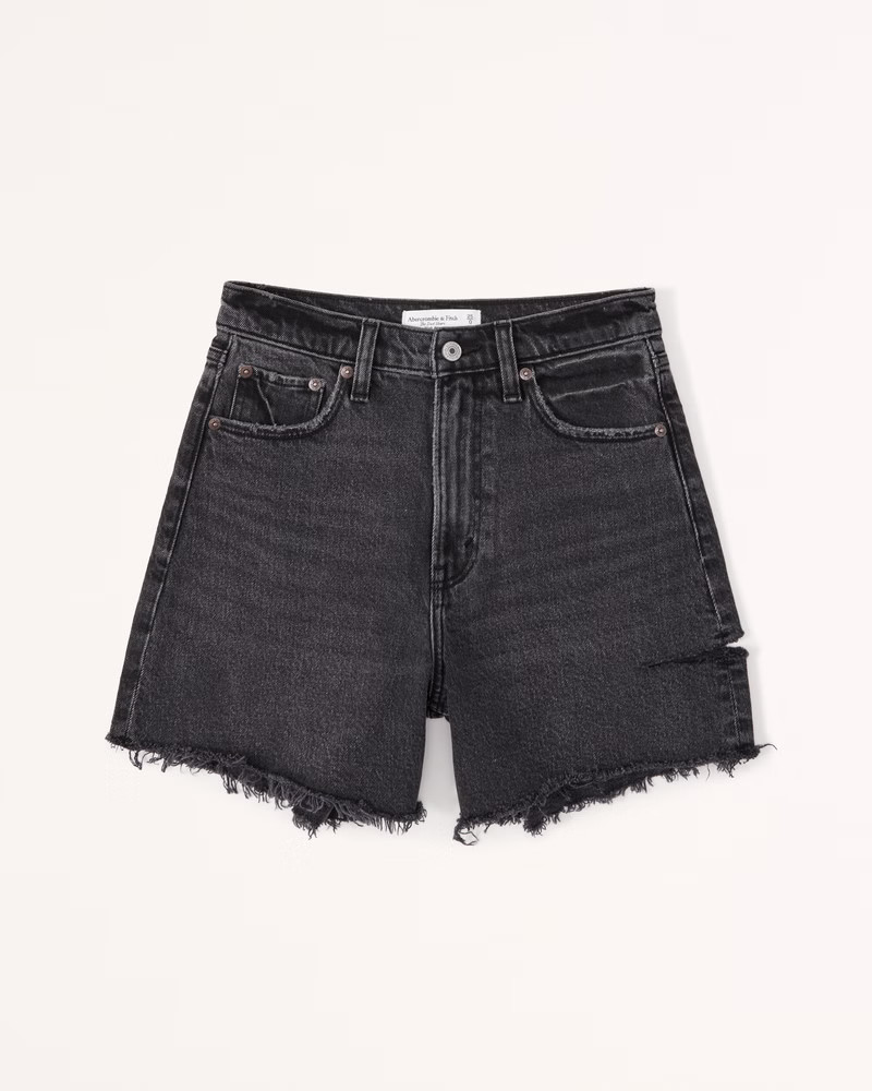 Women's High Rise Dad Short | Women's Bottoms | Abercrombie.com | Abercrombie & Fitch (US)